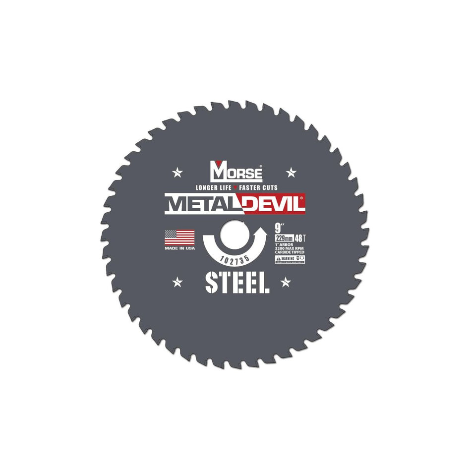 Disco de Corte para Metal CSM948FSC MK MORSE | 9" | 48 Dientes | Carburo