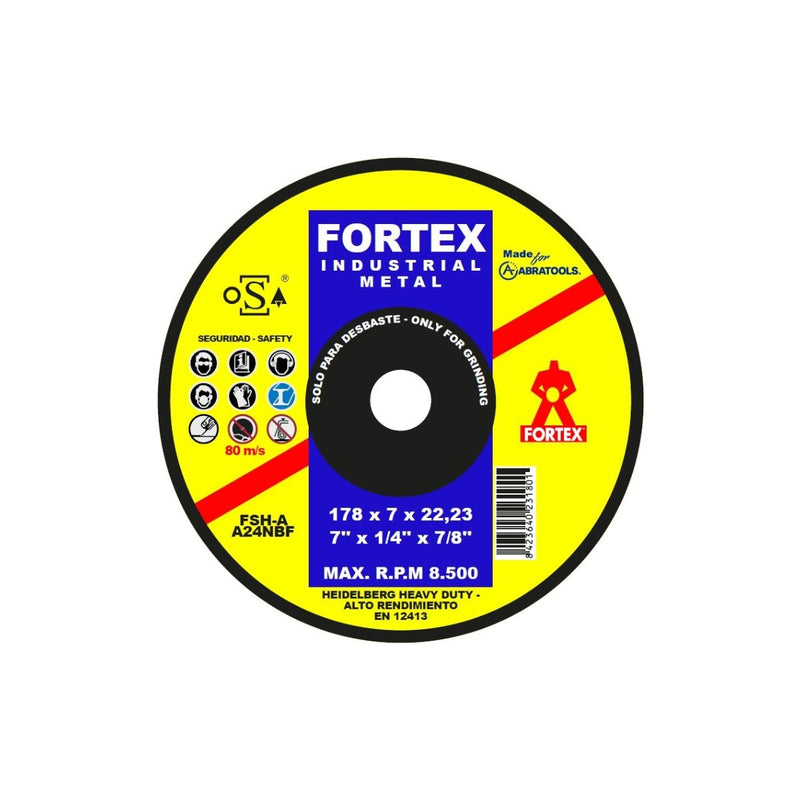 Disco de Pulir Abrasivo de 7" x 1/4" x 7/8"