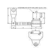 Adaptador Horizontal R8 para Fresadora, Vertex - Tienda Henca