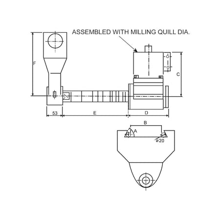Adaptador Horizontal R8 para Fresadora, Vertex - Tienda Henca