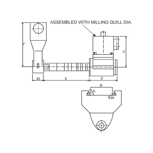 Adaptador Horizontal R8 para Fresadora, Vertex - Tienda Henca