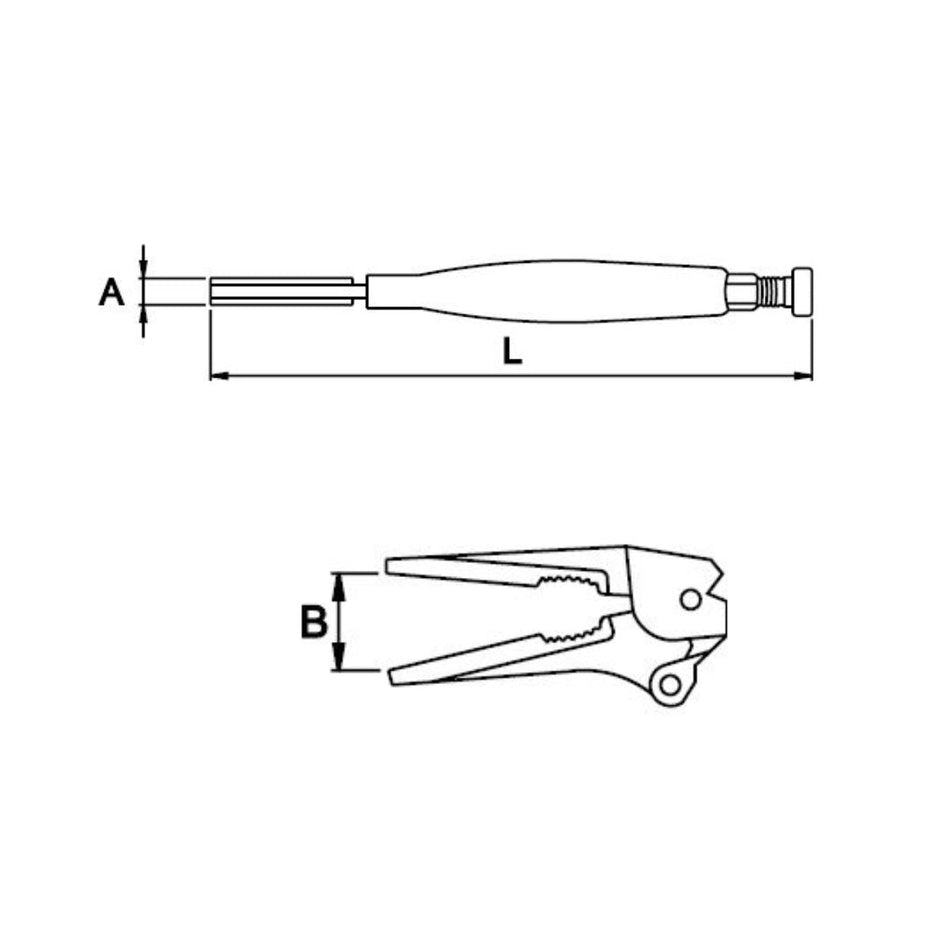 Alicate de Presión 6.5" Tipo Pinza, Ega Master - Tienda Henca