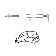 Alicate de Presión de 7" Boca Curva, Ega Master - Tienda Henca