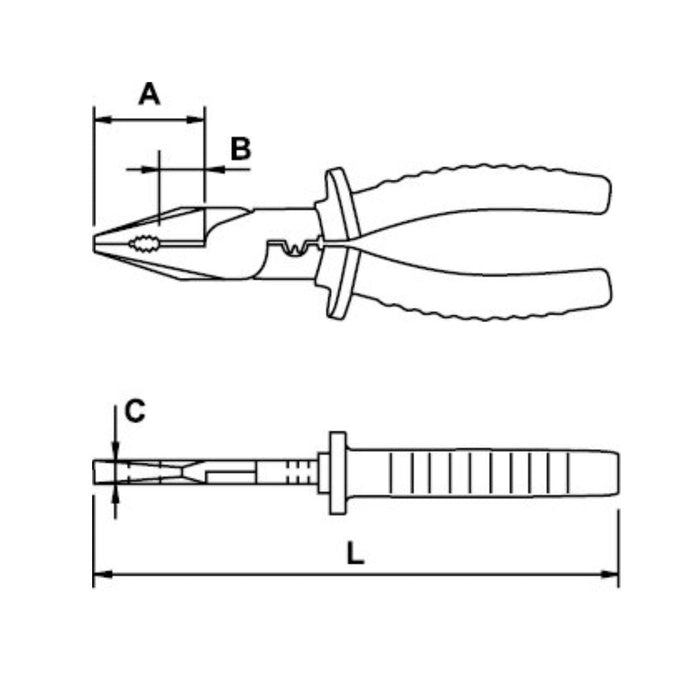 Alicate Eléctrico 235MM con Recubrimiento en Titacrom, Ega Master - Tienda Henca