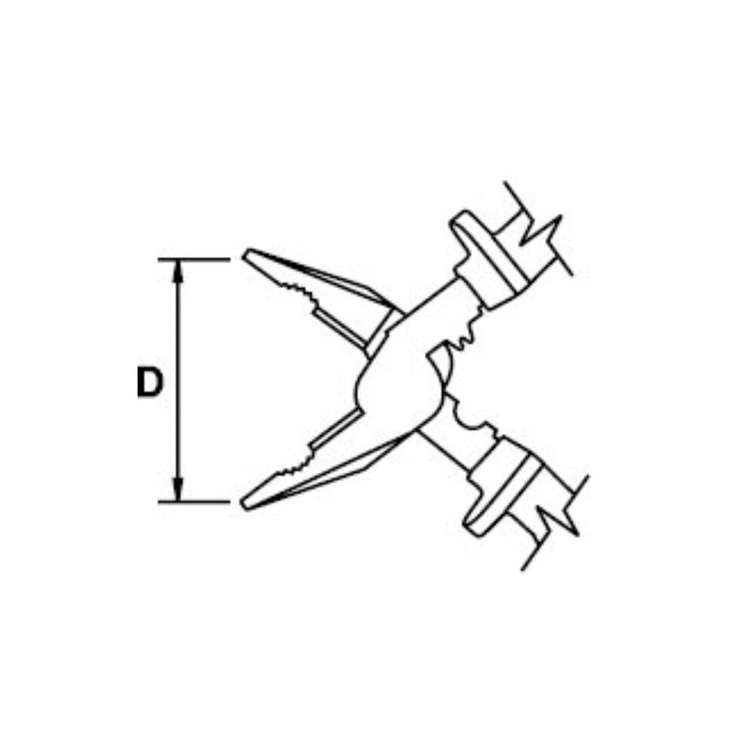Alicate Eléctrico 235MM con Recubrimiento en Titacrom, Ega Master - Tienda Henca