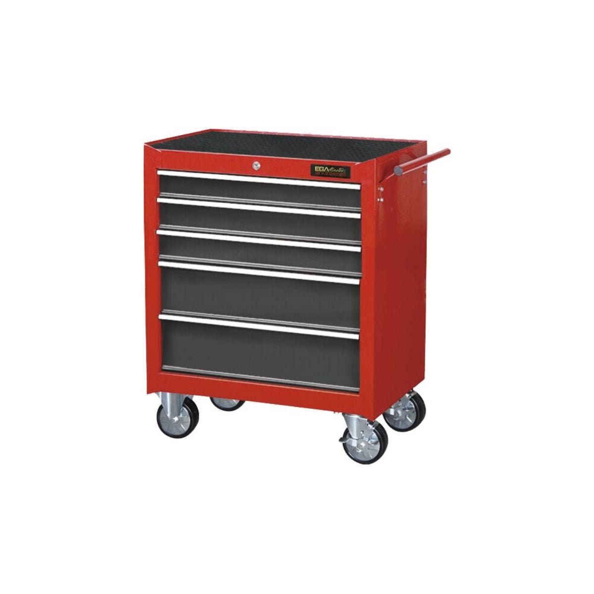Caja de Herramientas Metálica con Ruedas de 5 Gavetas, Ega Master - Tienda Henca