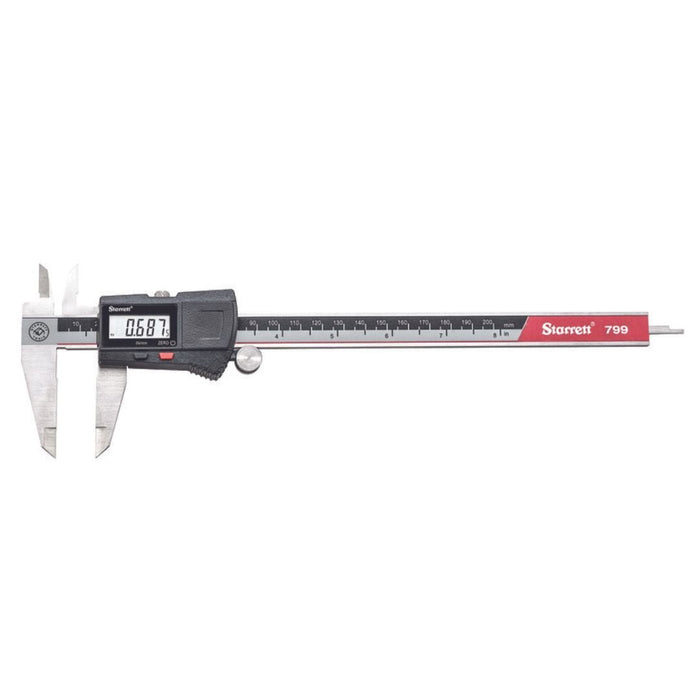 Calibrador Electrónico Digital 8" 0.0005"/0.01MM Lectura En Milímetros Y Pulgadas Starrett - Tienda Henca