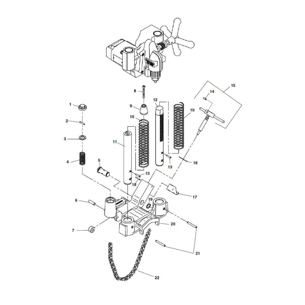Campo para Masa de Motor HC450 120V, Ridgid - Tienda Henca