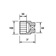 Cubo de Impacto 3" con Entrada 1" 6 de Caras, EgaMaster - Tienda Henca