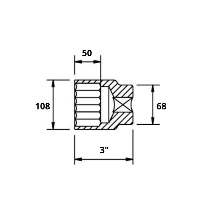 Cubo de Impacto 3" con Entrada 1" 6 de Caras, EgaMaster - Tienda Henca