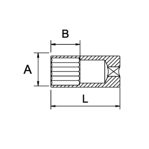 Cubo Mecánico para Bujía 16MM con Entrada 1/2", EgaMaster - Tienda Henca