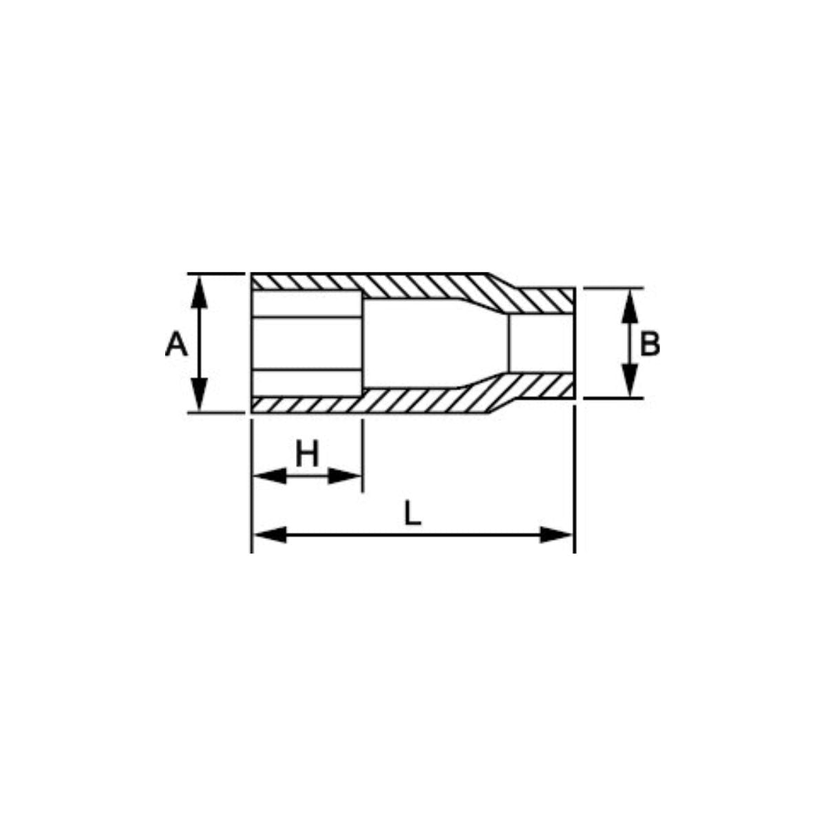 Cubo Mecánico para Bujía 21 MM EGAMASTER | Entrada 1/2" | 6 Caras - Herramientas Especiales Nacionales S.R.L.