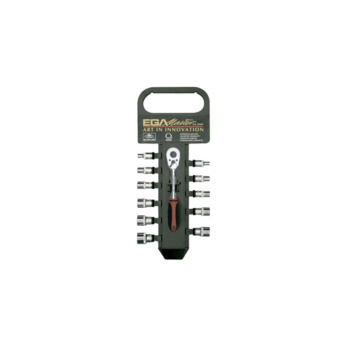 Cubos Mecánicos 5/16" - 7/8" EGAMASTER | Entrada 3/8" | 12 Caras | 13 Pzs. - Tienda Henca