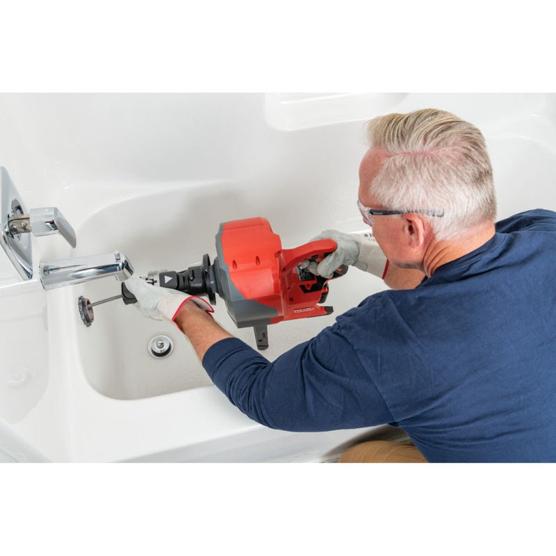 Destapadora Eléctrica K46 RIDGID con Cable a Batería | 3/8" x 25FT - Tienda Henca