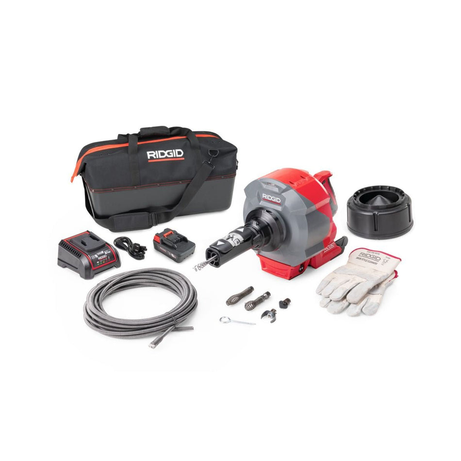 Destapadora Eléctrica K46 RIDGID con Cable a Batería | 3/8" x 25FT - Tienda Henca