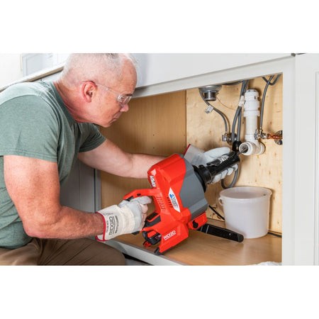 Destapadora Eléctrica K46 RIDGID con Cable a Batería | 3/8" x 25FT - Tienda Henca