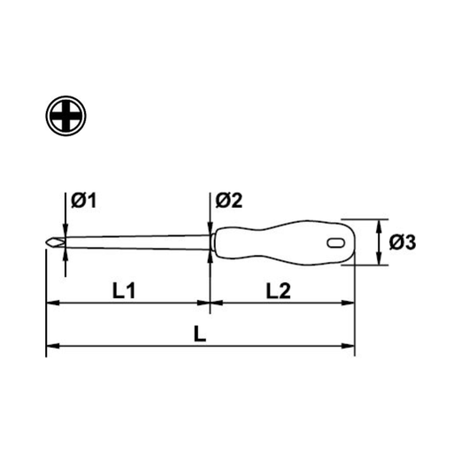Destornillador Estría con Recubrimiento para 1000 Voltios de 1 x 100 MM - Tienda Henca