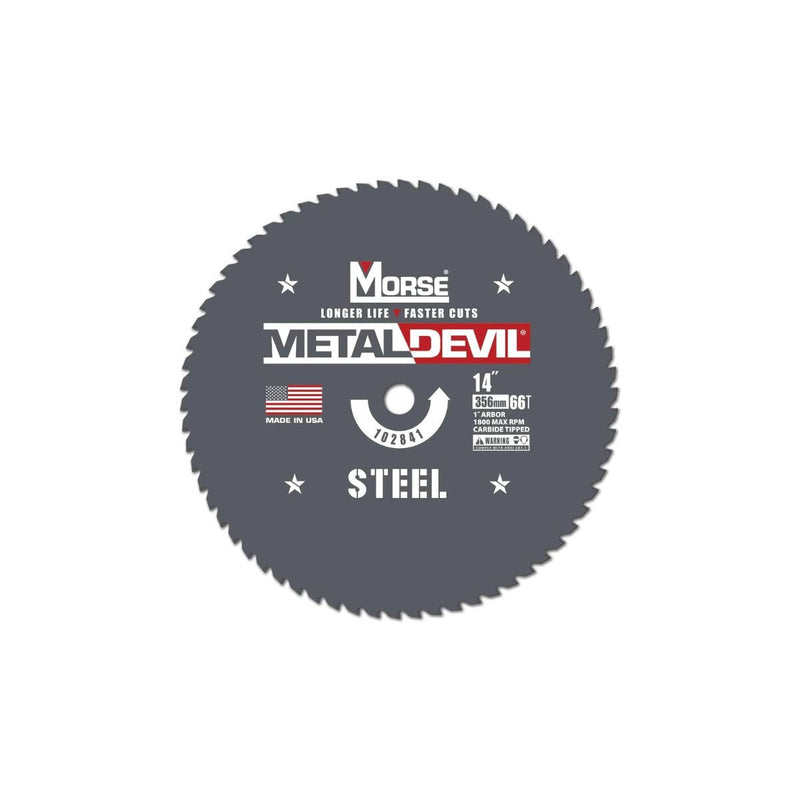 Disco de Corte 14" con 66 Dientes Carbide para Metal, MK Morse - Tienda Henca