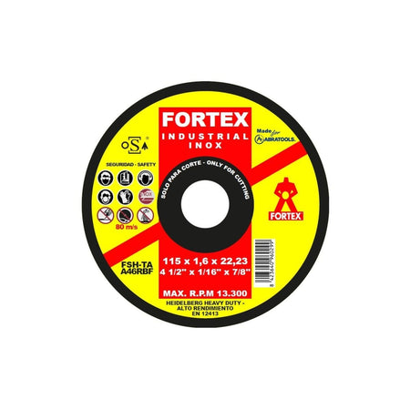 Disco de Corte Abrasivo de 115 x 1.6. x 2.23 MM (4 - 1/2" x 1/16" x 7/8") - Tienda Henca