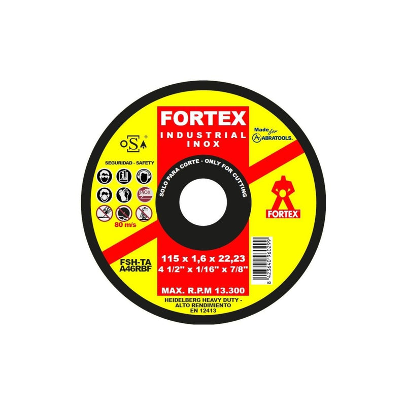 Disco de Corte Abrasivo de 115 x 1.6. x 2.23 MM (4 - 1/2" x 1/16" x 7/8") - Tienda Henca