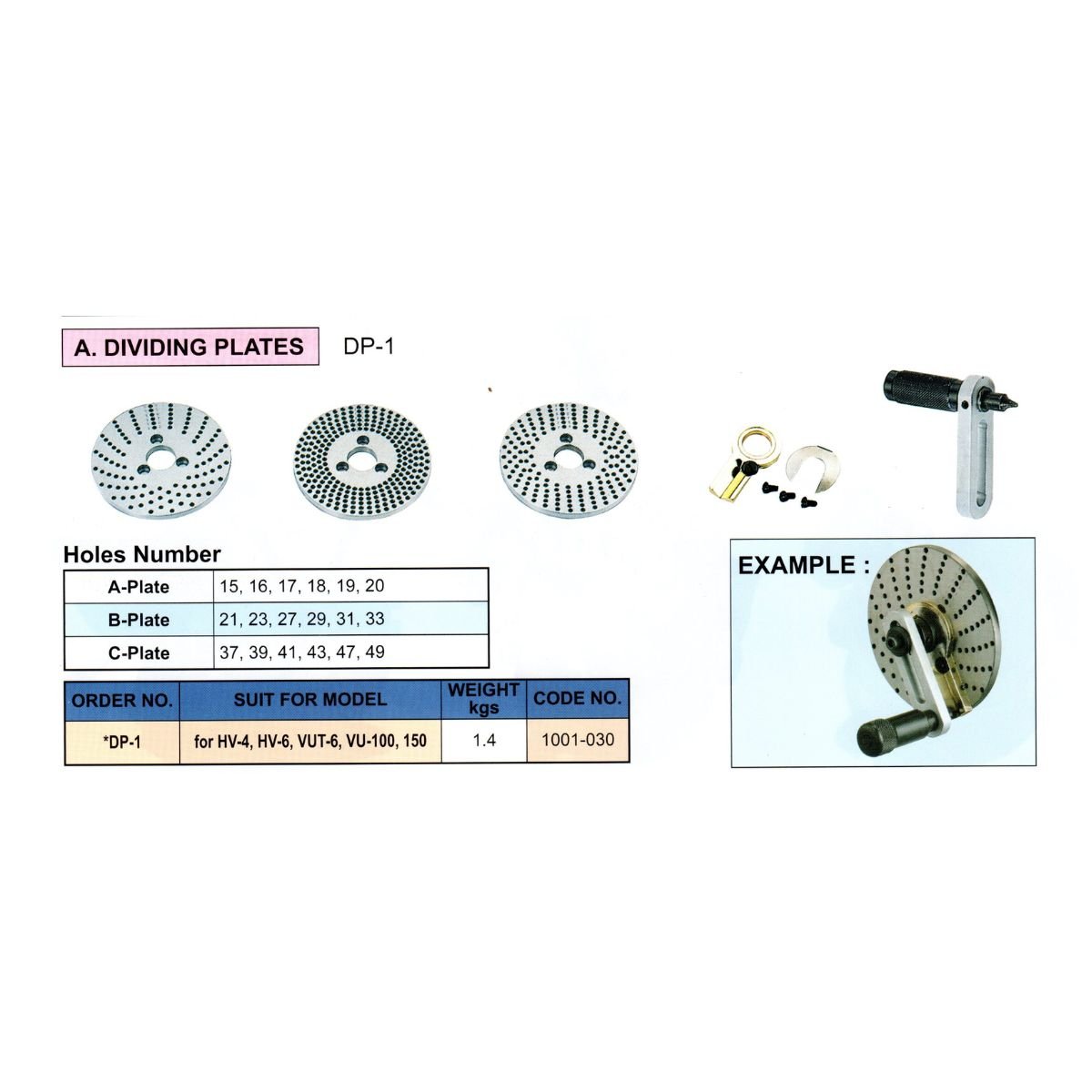 Discos para Mesa Divisora 6", Vertex - Tienda Henca