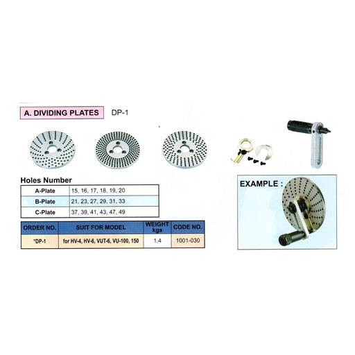 Discos para Mesa Divisora 6", Vertex - Tienda Henca