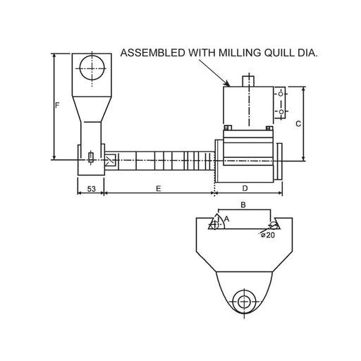 Eje 1" para Adaptador Horizontal R8, Vertex - Tienda Henca