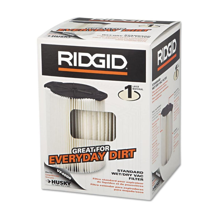 Filtro de Papel Plegado Monocapa para la Suciedad Para Aspiradora VF4000, Ridgid - Tienda Henca