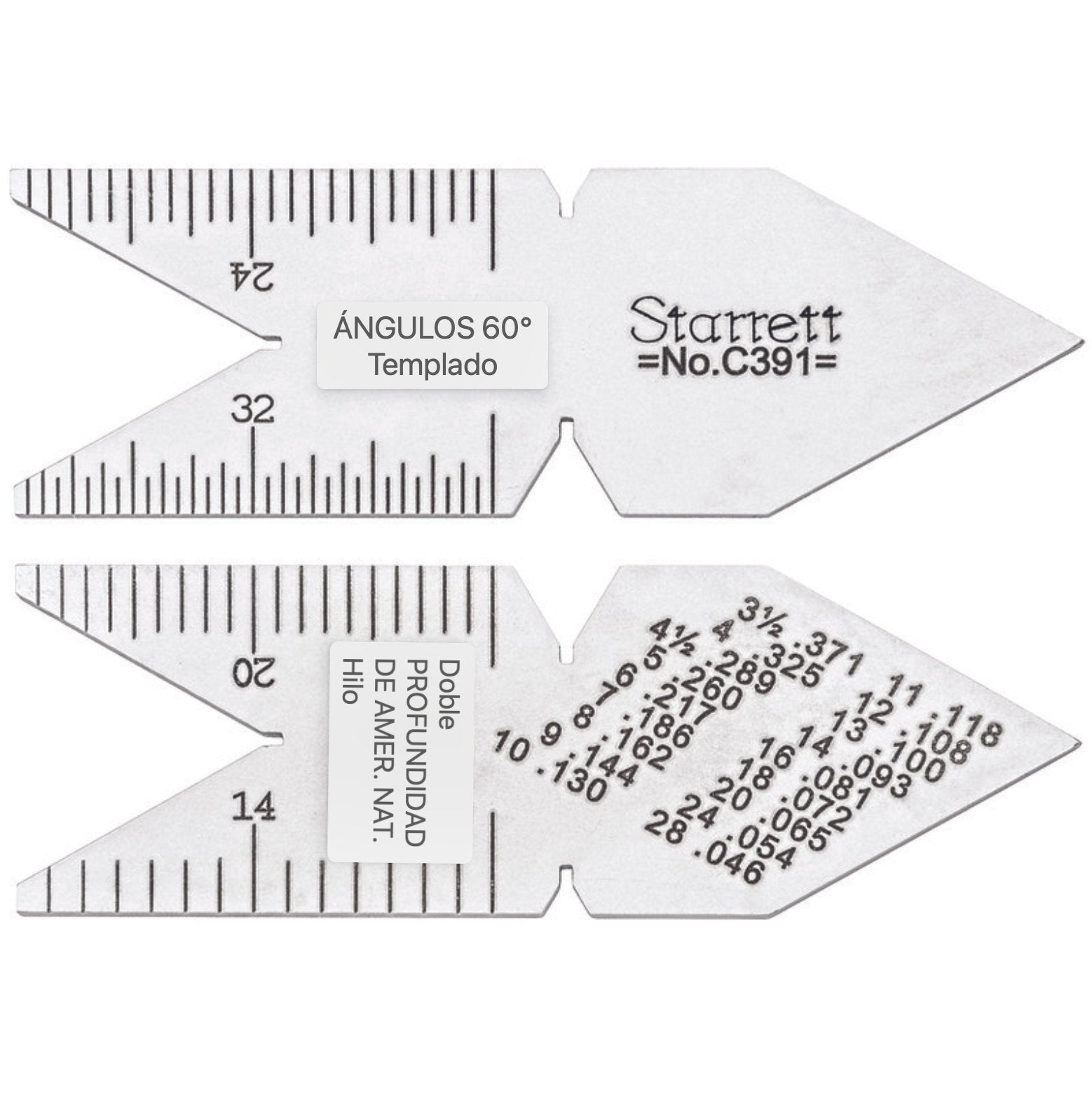 Galga Centro 60G PLG Starrett - Tienda Henca