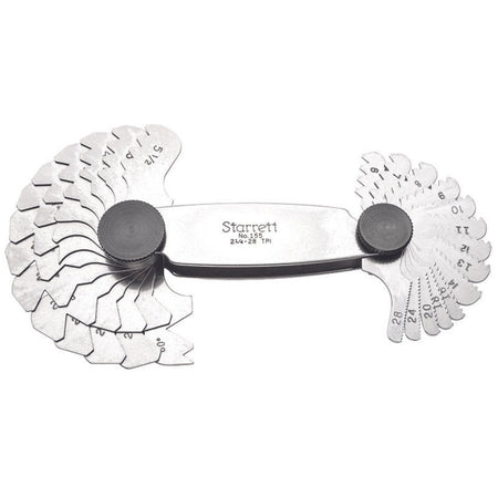Galga De Rosca En Pulgadas De 27 Hojas 2.1/4 - 28, Starrett - Tienda Henca
