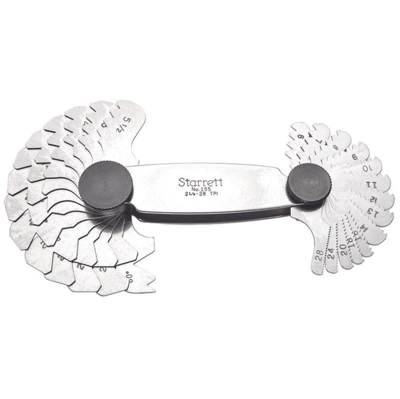 Galga De Rosca En Pulgadas De 27 Hojas 2.1/4 - 28, Starrett - Tienda Henca