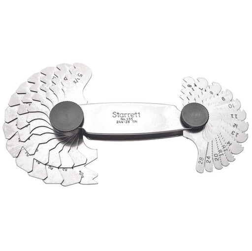 Galga De Rosca En Pulgadas De 27 Hojas 2.1/4 - 28, Starrett - Tienda Henca