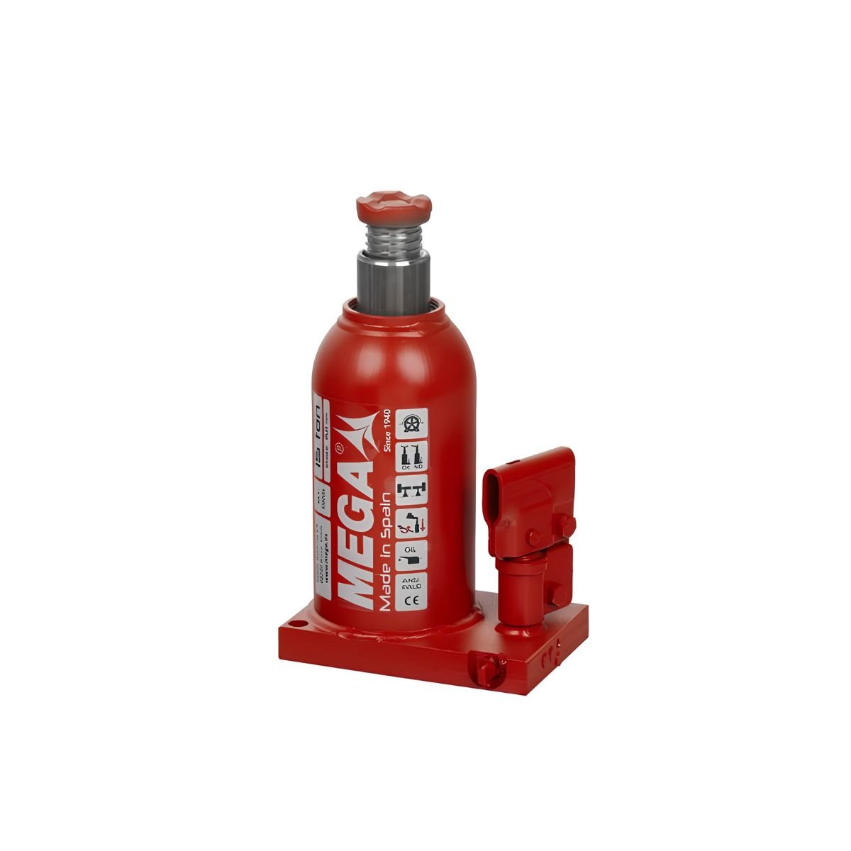Gato Hidráulico BR15 Tipo Botella MEGA | 15 TON - Herramientas Especiales Nacionales S.R.L.