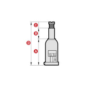 Gato Hidráulico Tipo Botella de 15 Toneladas, Mega - Tienda Henca