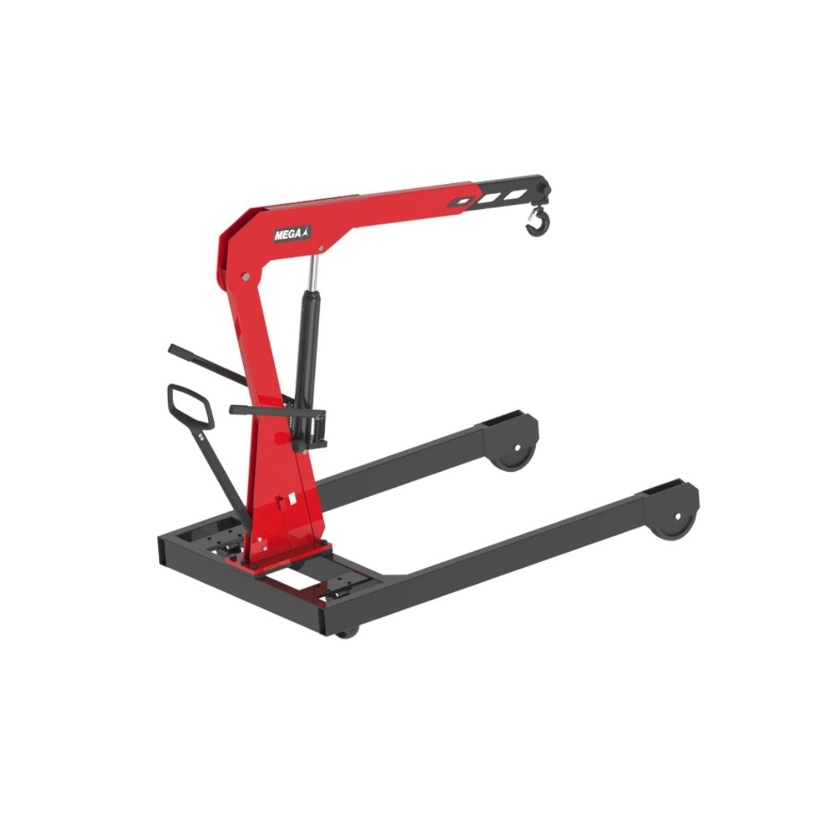 Grúa Hidraulica Fija para Motores de 3 Toneladas con Patas Paralelas, Mega - Tienda Henca