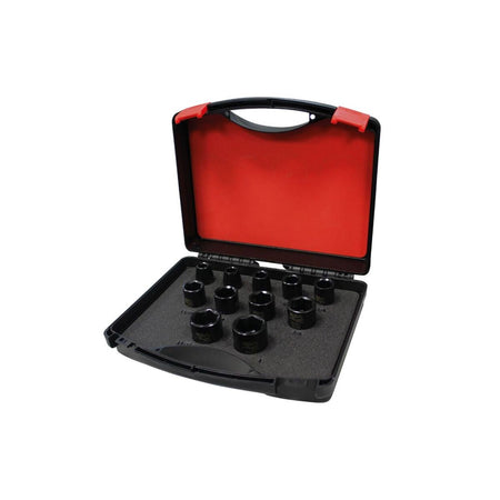 Juego Cubos de Impacto 10 - 24 MM EGAMASTER | Entrada 1/2" | 6 Caras | 10 Pzs. - Herramientas Especiales Nacionales S.R.L.