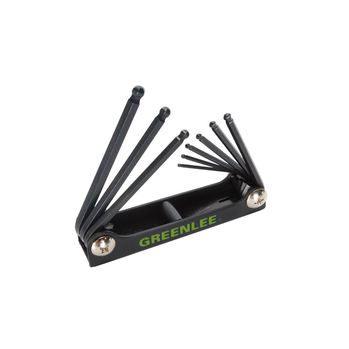 Juego de 9 de Llaves Allen Punta Bola 5/64" - 1/4", Greenlee - Tienda Henca