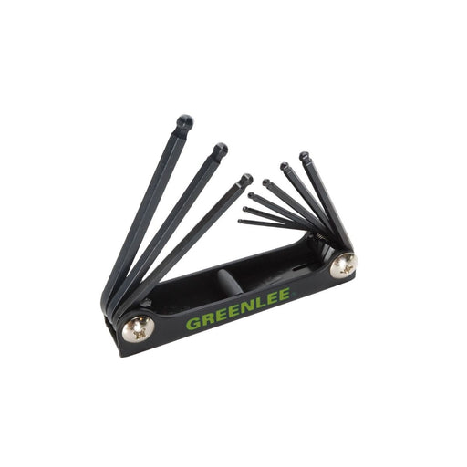 Juego de 9 de Llaves Allen Punta Bola 5/64" - 1/4", Greenlee - Tienda Henca