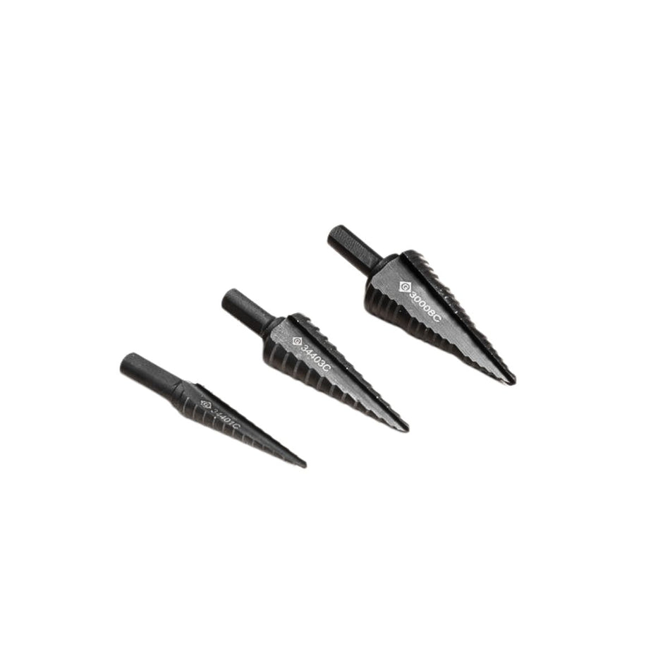 Juego de Barrenas Escalonada GREENLEE | 1/8" - 1 - 1/8" | Cobalto | 3 Pzs. - Tienda Henca