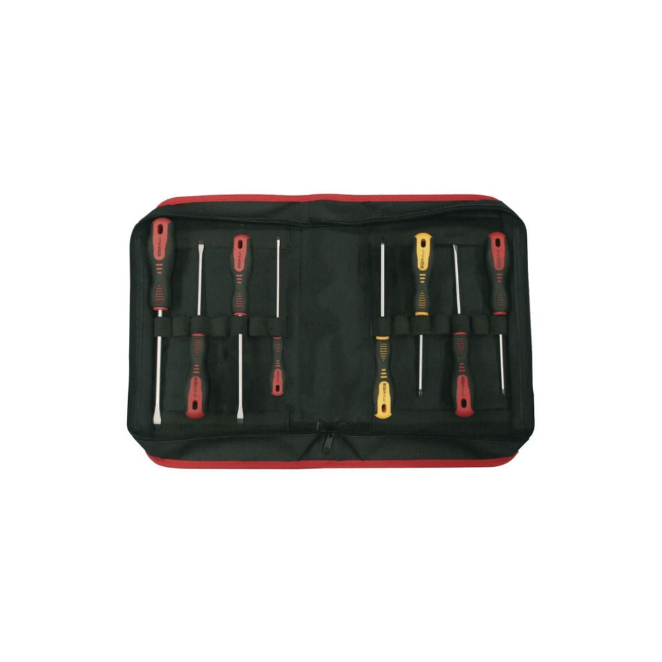 Juego de Destornilladores Planos y Estría de 6 Piezas con Estuche, EgaMaster - Tienda Henca
