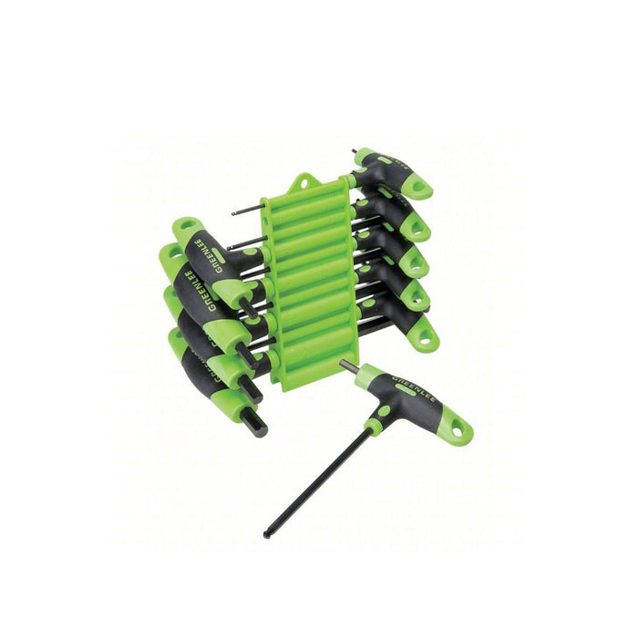 Juego de Llaves Allen de 3/32" - 3/8" Tipo "T" con Punta Bola, Greenlee - Tienda Henca