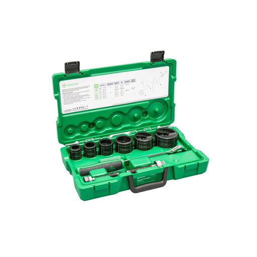 Juego de Sacabocados Manuales GREENLEE con Chicharra | 1/2" - 2" - Tienda Henca