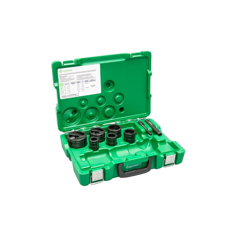 Juego de Sacabocados o Knockouts (Cuchillas y Dados) de 1/2" - 2", Greenlee - Tienda Henca