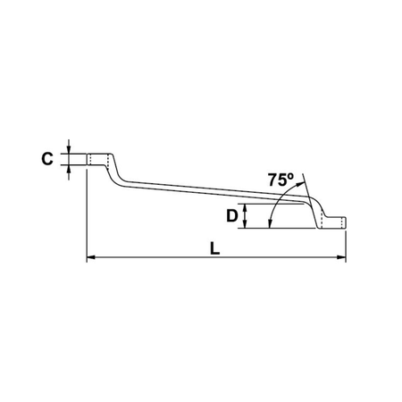 Llave Acodada Estriada con Cromado Aeroespacial de 17 x 19 MM - Tienda Henca