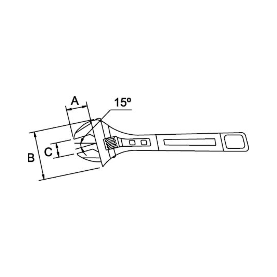 Llave Ajustable con Recubrimiento en Titacrom de 18" - Tienda Henca