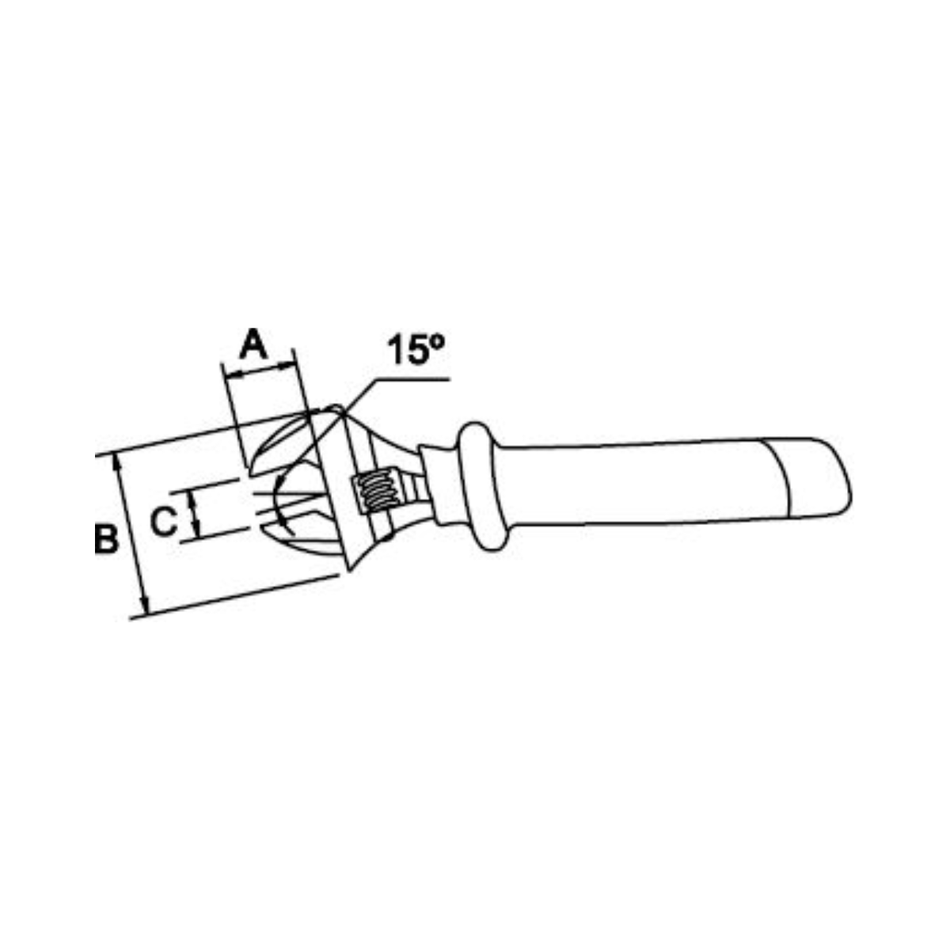 Llave Ajustable Fosfatada de 8" - Tienda Henca