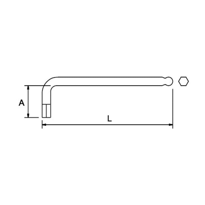 Llave Allen Hexagonal 1/16", EgaMaster - Tienda Henca