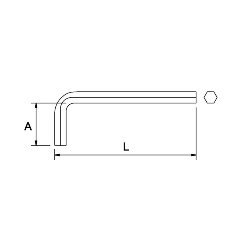 Llave Allen Larga de 3/8" - Tienda Henca