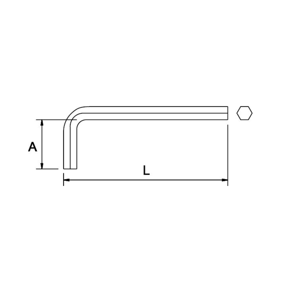 Llave Allen Larga de 3/8" - Tienda Henca