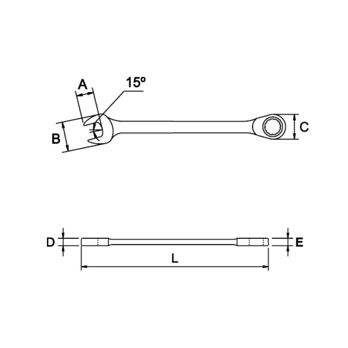 Llave Combinada Chicharra | 11/16" - Herramientas Especiales Nacionales S.R.L.